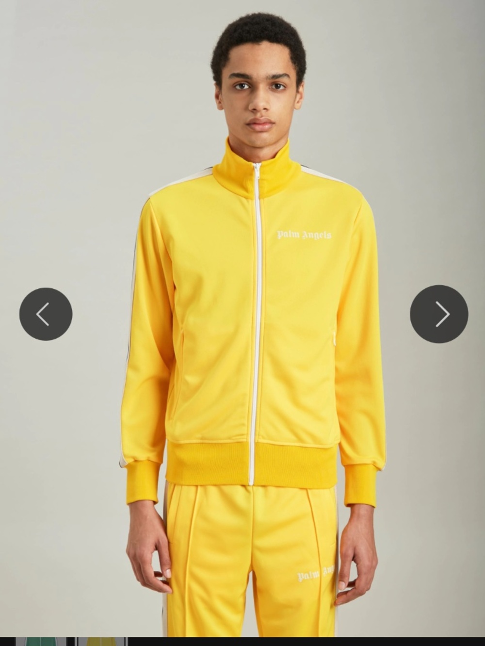 Palm Angels Yellow Track Jacket